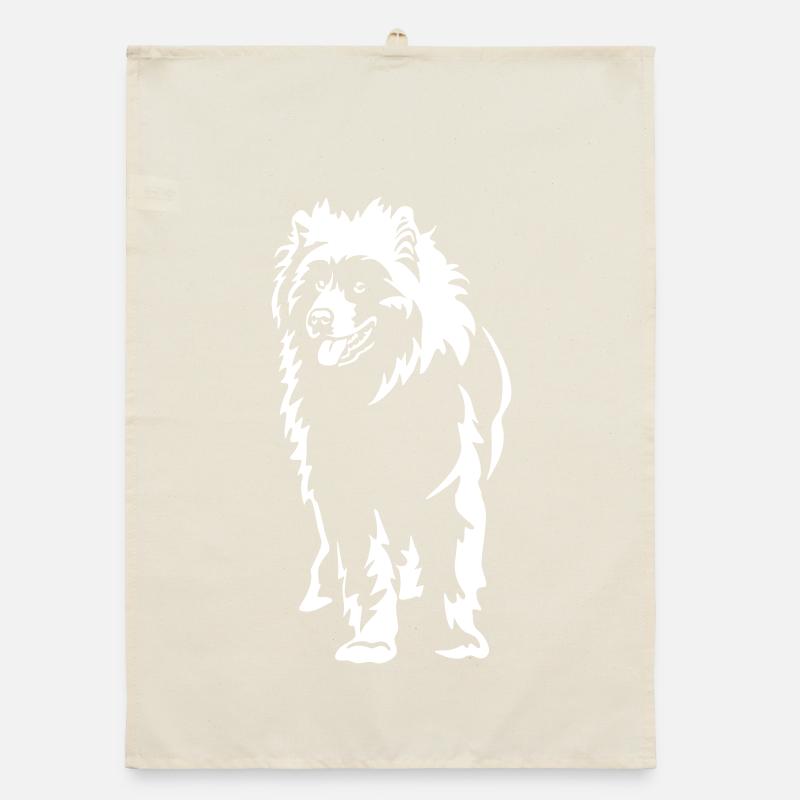 Samojede "Black Edition" Organic Geschirrtuch