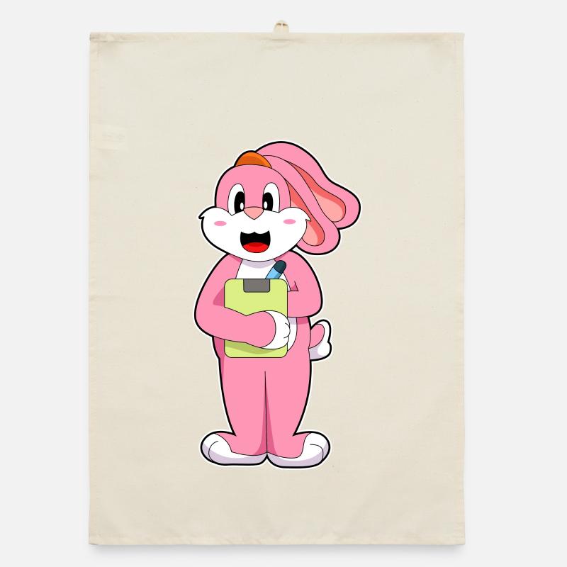 Bureau du Secrétaire Bunny Clipboard Torchon bio