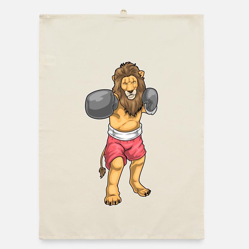 Lion Boxer Gants de Boxe Boxe Torchon bio
