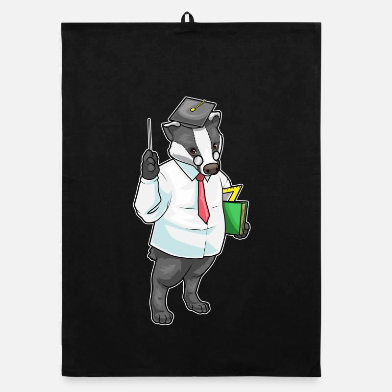 Badger Math Teacher School Organic dish towel