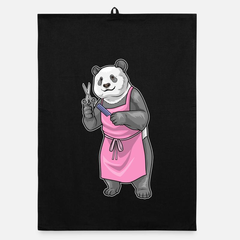 Panda Hairdressing Scissors Comb Organic dish towel