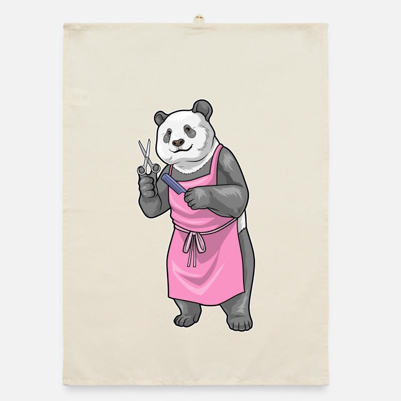 Panda Hairdressing Scissors Comb Organic dish towel