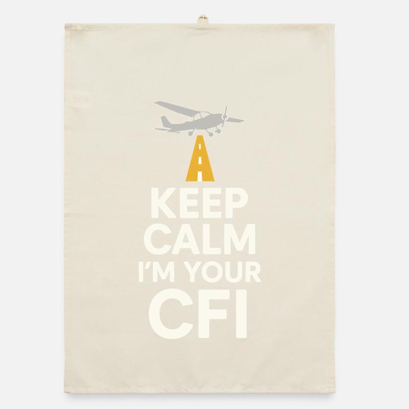 Flight Instructor Cfi Pilot Aviation Instructor Organic dish towel
