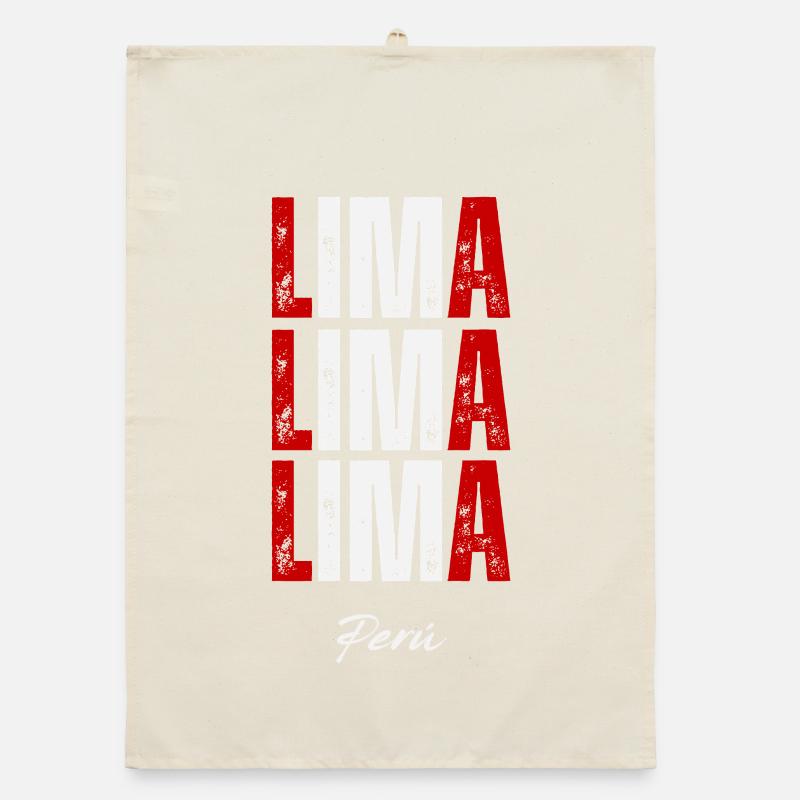 Lima Peru, Peruvian pride Organic dish towel