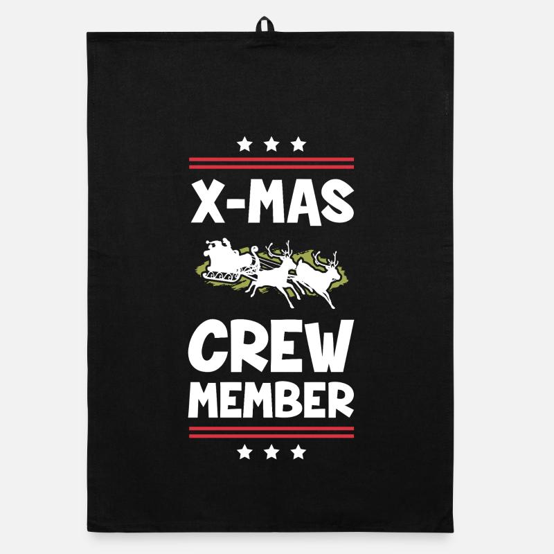 X-Mas Crew Mitglied Organic Geschirrtuch