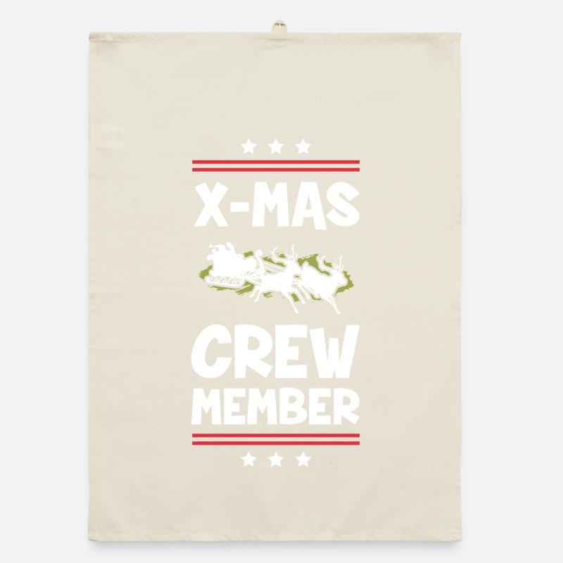 X-Mas Crew Member Organic dish towel