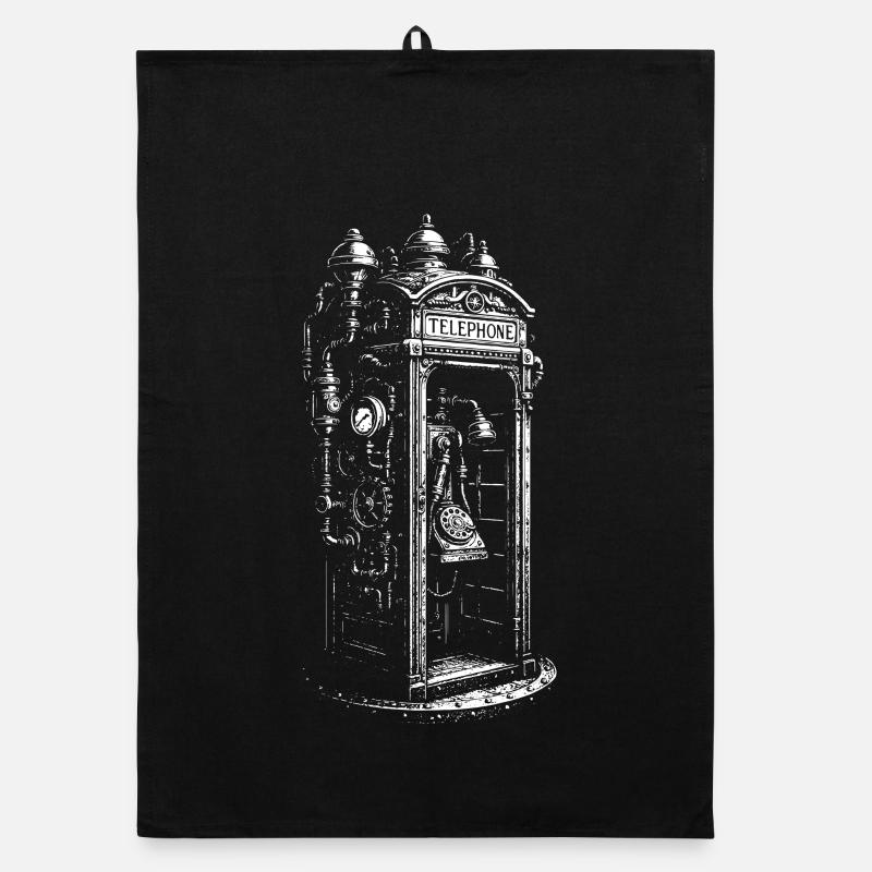 Cabine téléphonique steampunk victorienne Torchon bio