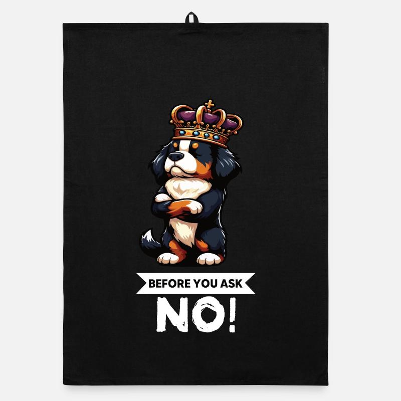 Before You Ask Bernese Mountain Dog Mountain Dogs Organic dish towel
