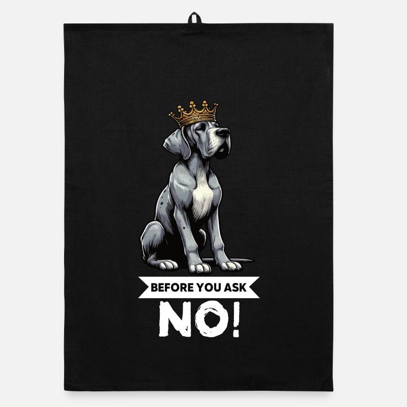 Before You Ask Great Dane Great Dane Owner Organic dish towel
