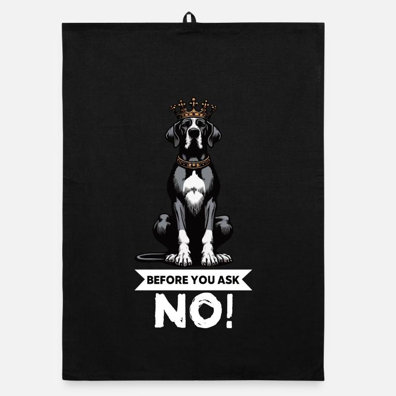 Before You Ask Great Dane Great Dane Owner Organic dish towel