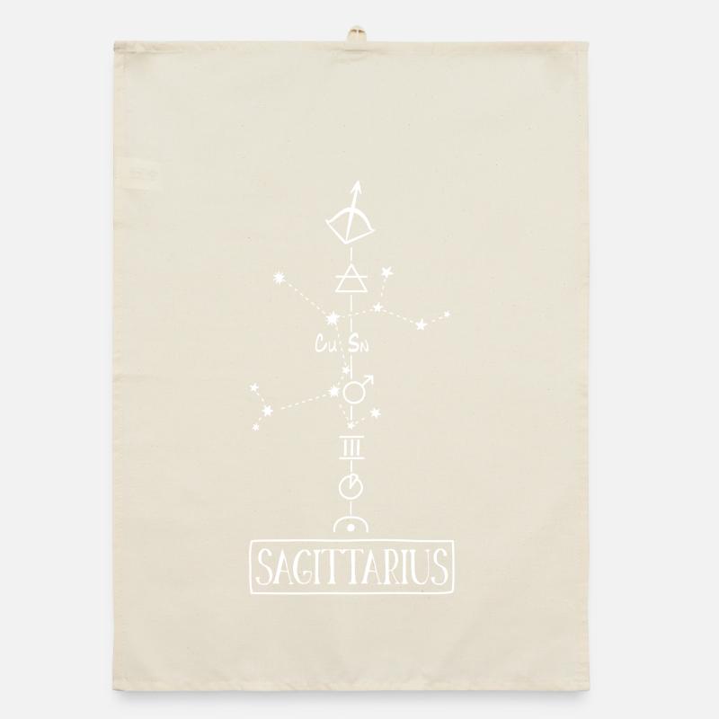 Sagittarius - Schütze Sternzeichen Organic Geschirrtuch