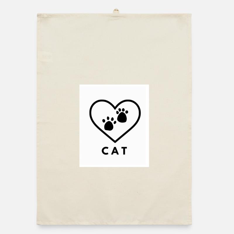 Amour des chats Torchon bio