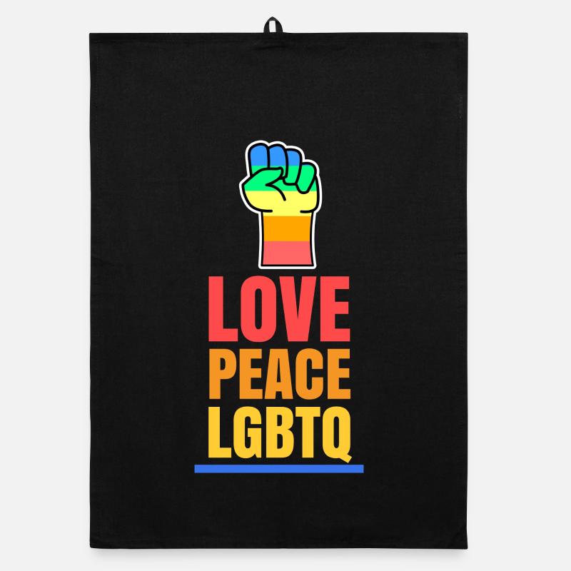 Love Pride Lgbt Gay Déclaration Sexuality Pride Torchon bio