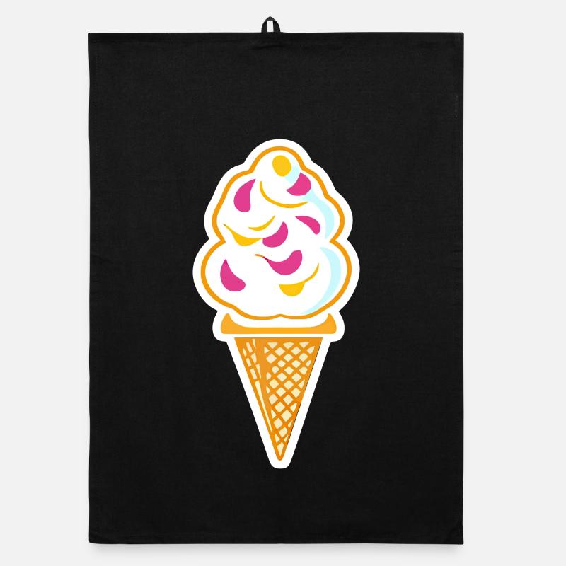 Eis, Eiscreme Organic Geschirrtuch