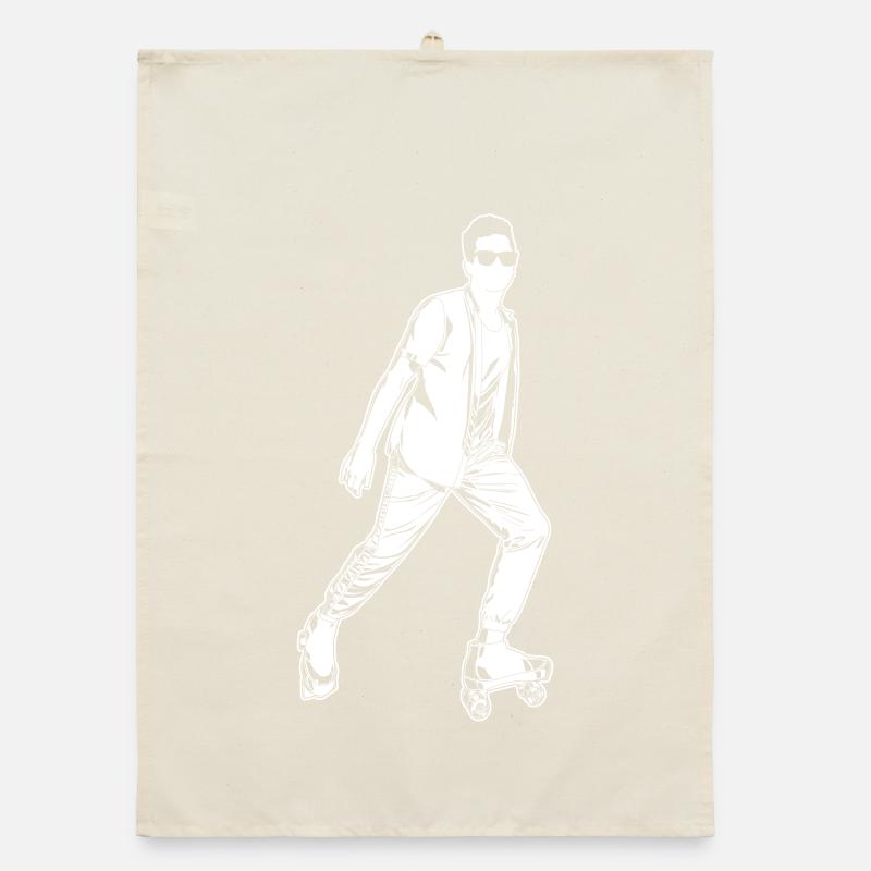Roller skaters Organic dish towel