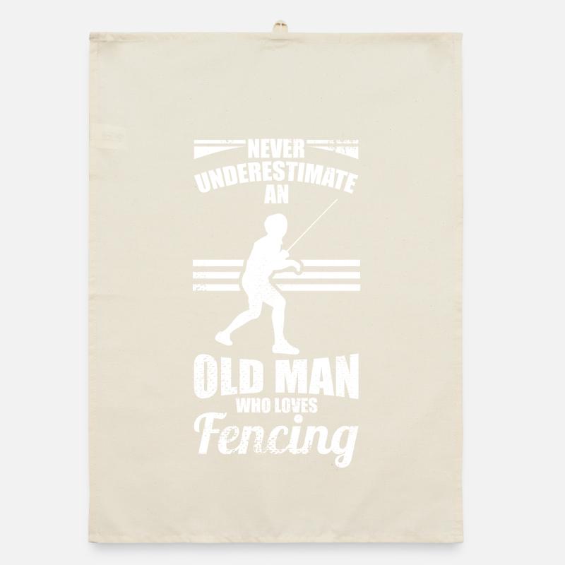 Fechtender Großvater Organic Geschirrtuch