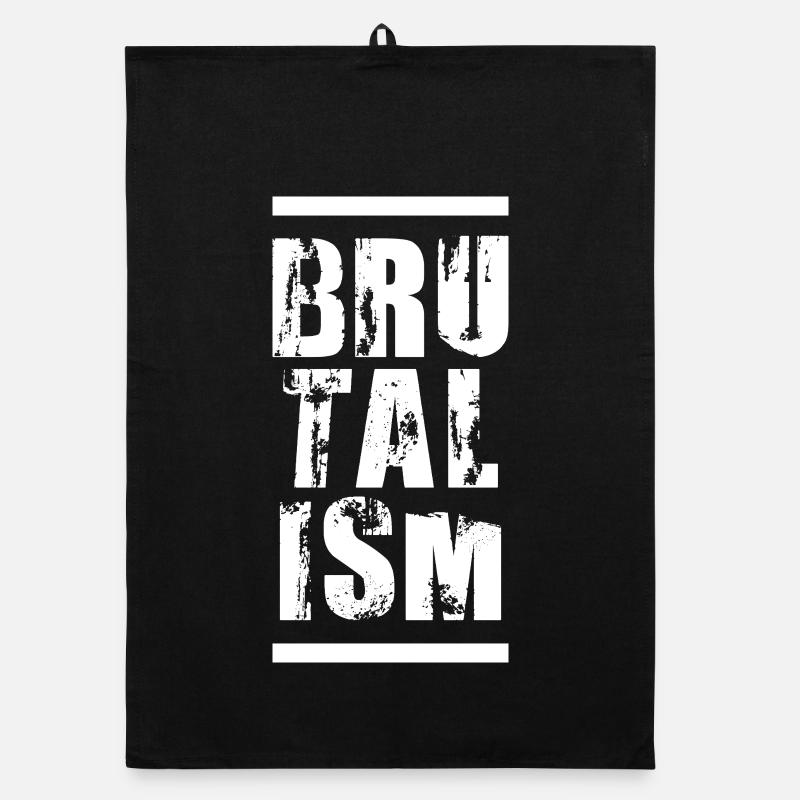 BRUTALISME Typographie artistique Torchon bio