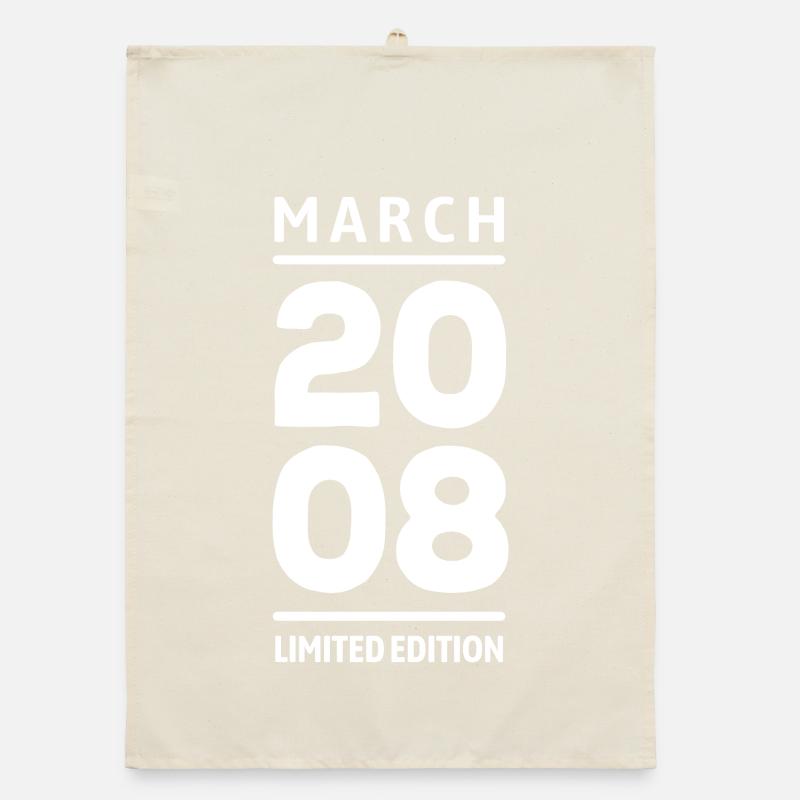 Édition limitée cadeau d’anniversaire de mars 2008 Torchon bio