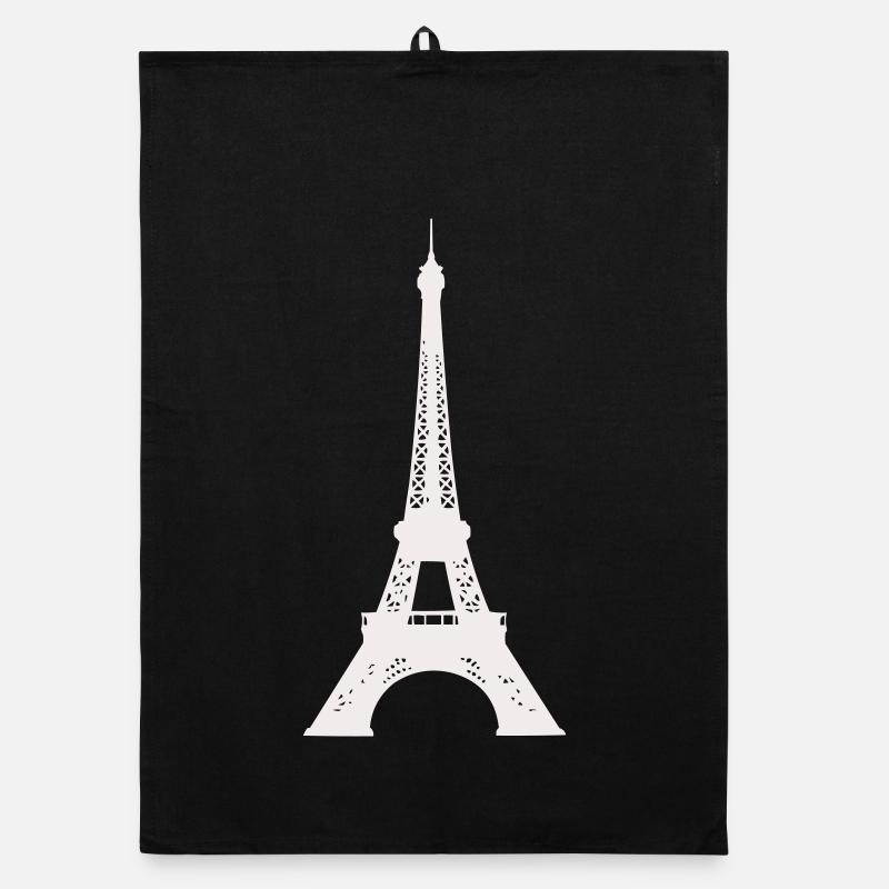 Eiffelturm Silhouette Druck Organic Geschirrtuch