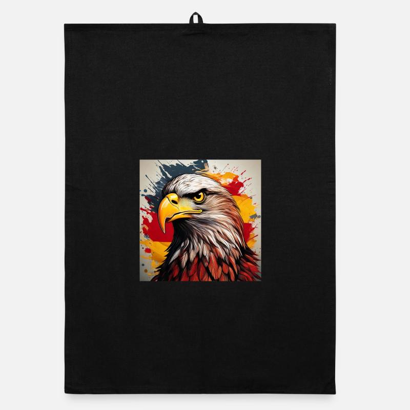 Explosion de l’œuvre d’art Eagle Head Torchon bio