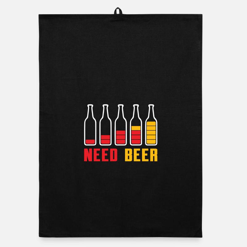 Bouteilles de bière minimalistes avec dégradé Torchon bio