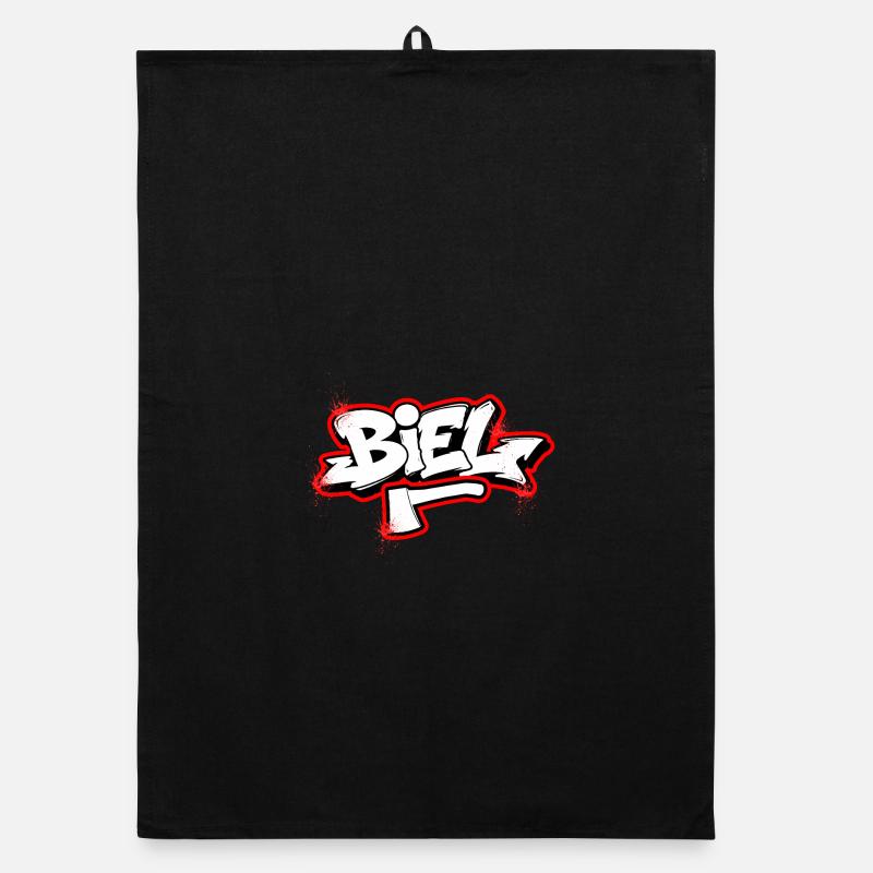 Biel Graffiti  Organic Geschirrtuch