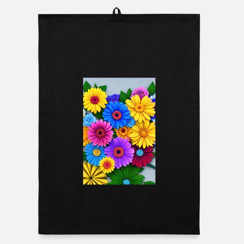 Fleurs multi Torchon bio