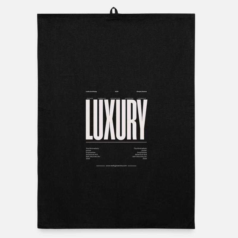 Typographie majuscule de luxe Torchon bio