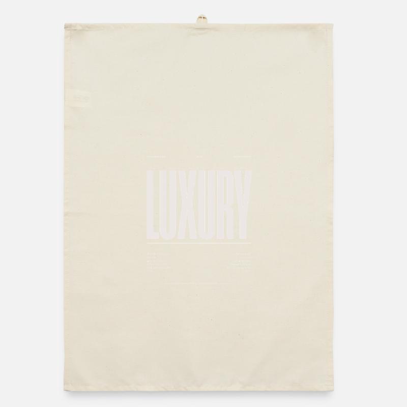 Luxury Uppercase Typography Organic dish towel