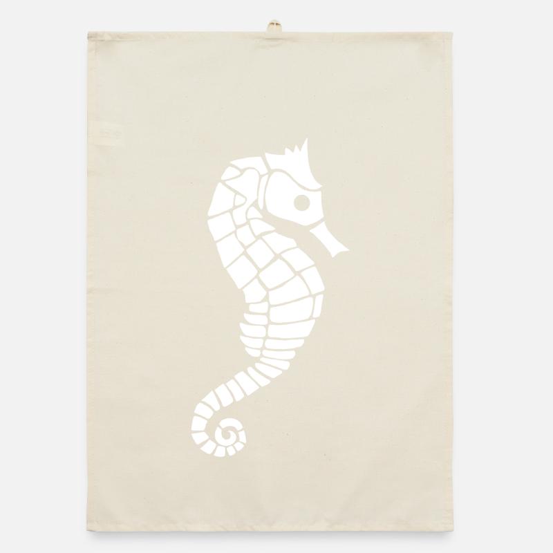 Hippocampe blanc Torchon bio