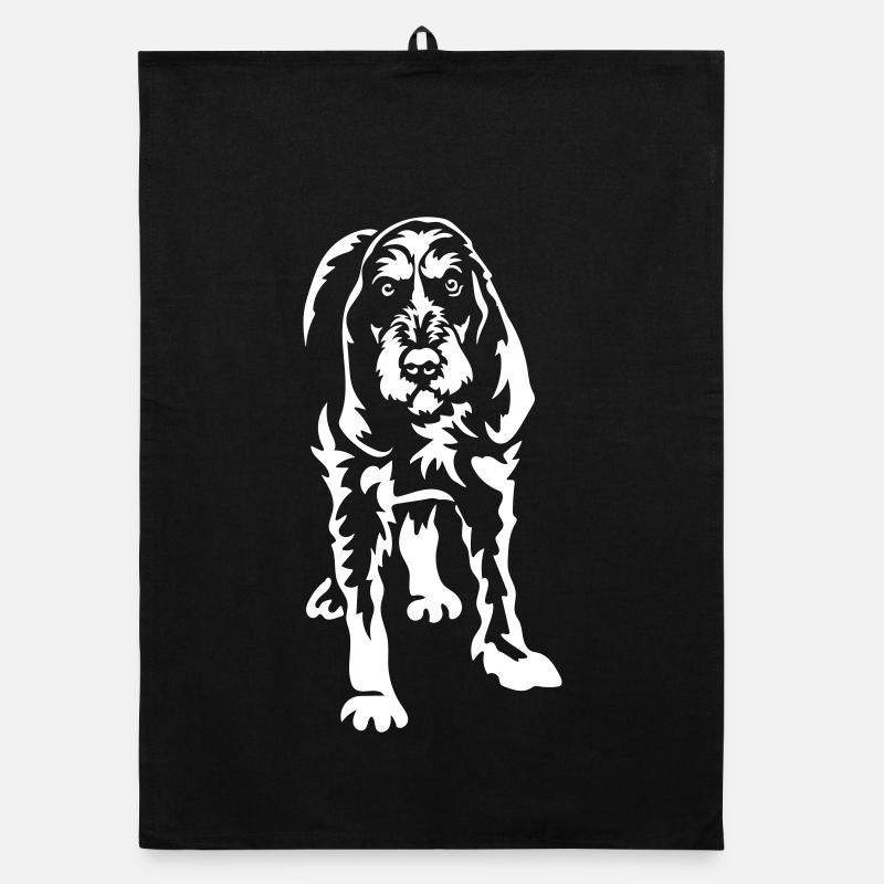 Griffon Bleu de Gascogne « Black Edition » - Torchon bio - noir