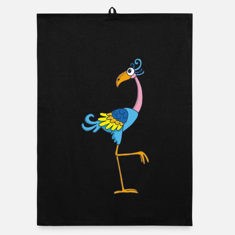 Funny bird Organic dish towel