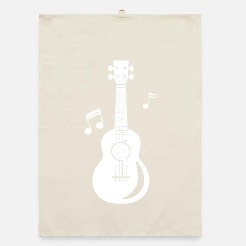 Ukulele Grafik Organic Geschirrtuch