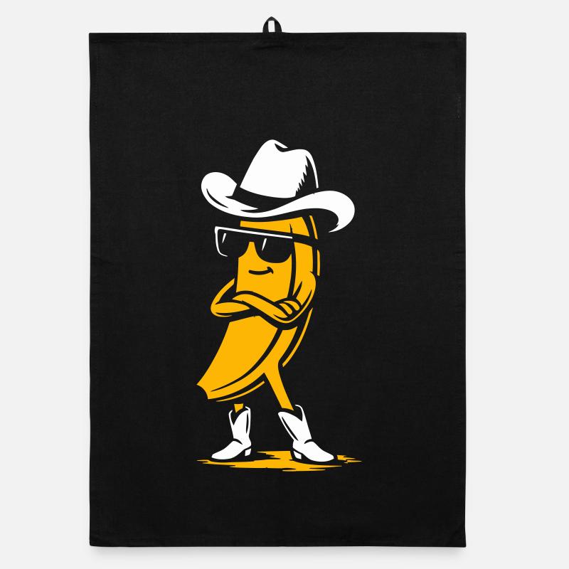 Banane cow-boy avec attitude Torchon bio