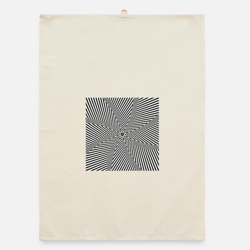 Starburst optisches Labyrinth Organic Geschirrtuch