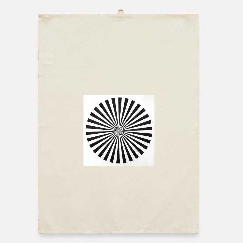 Radial Optical Illusion Organic dish towel