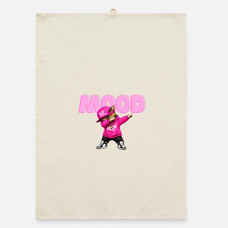Mood Cat Organic dish towel