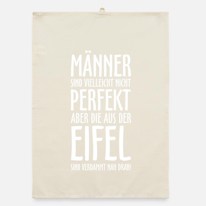 Die Männer aus der Eifel (Weiß) Eifeler Jungs Organic Geschirrtuch