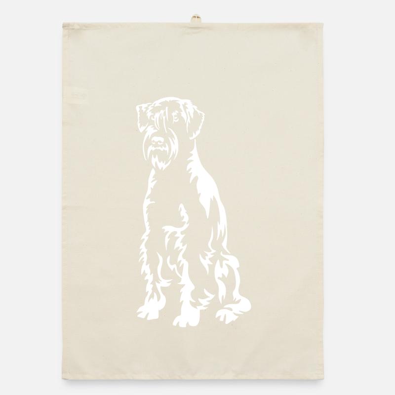 Schnauzer « Édition Noire » Torchon bio