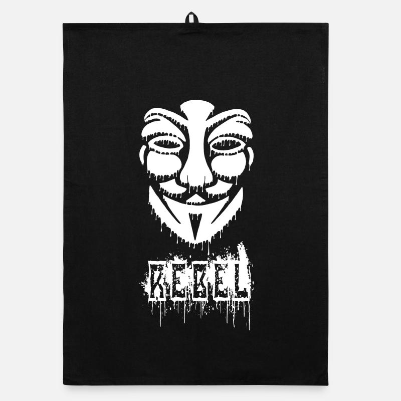 Anonymous graffiti Organic dish towel