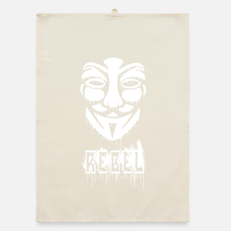 Graffiti anonyme Torchon bio