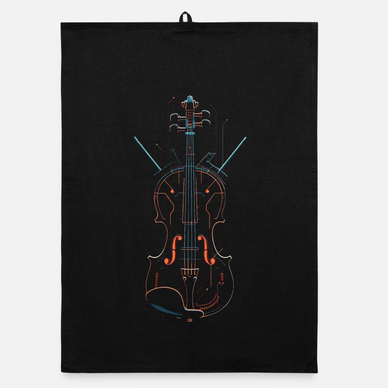 Violin Organic dish towel