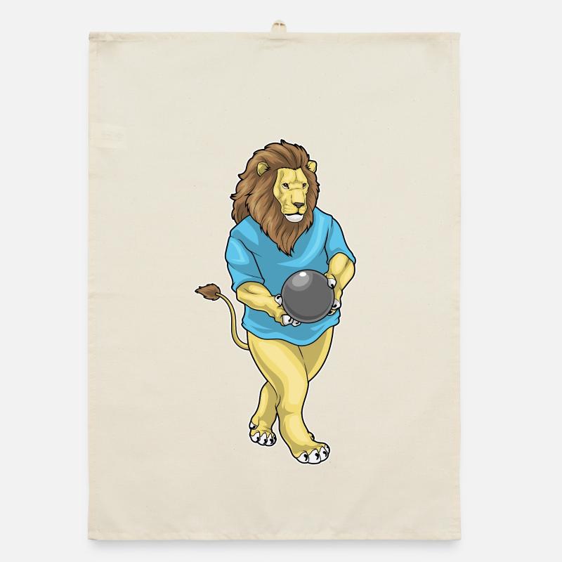 Lion Bowling Boule de bowling Torchon bio