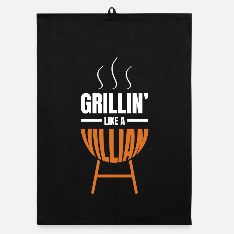 Art barbecue grillé comme un méchant Torchon bio