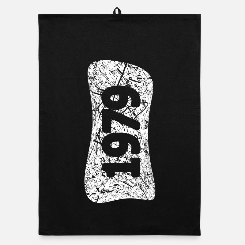 Mariage en 1979 - Torchon bio - noir