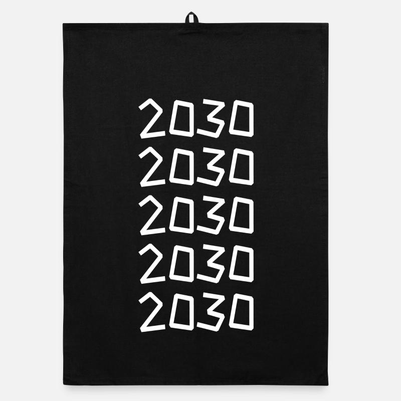 Geburtstag 2030 Organic Geschirrtuch
