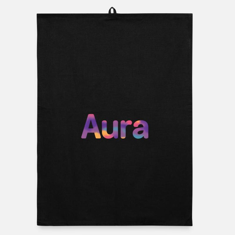 Aura - Torchon bio - noir