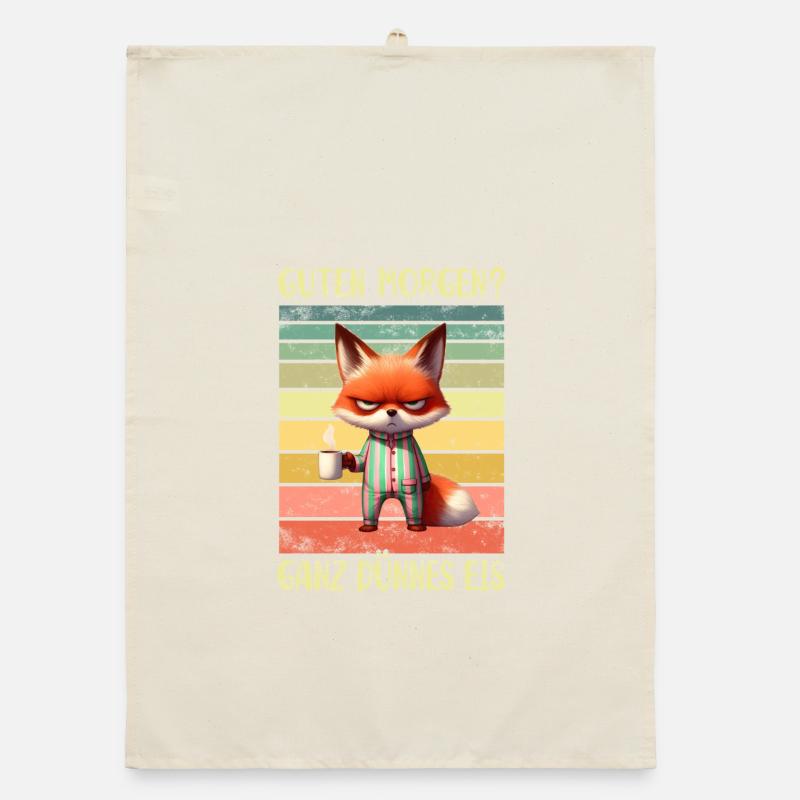 Fuchs Morgenmuffel Organic Geschirrtuch