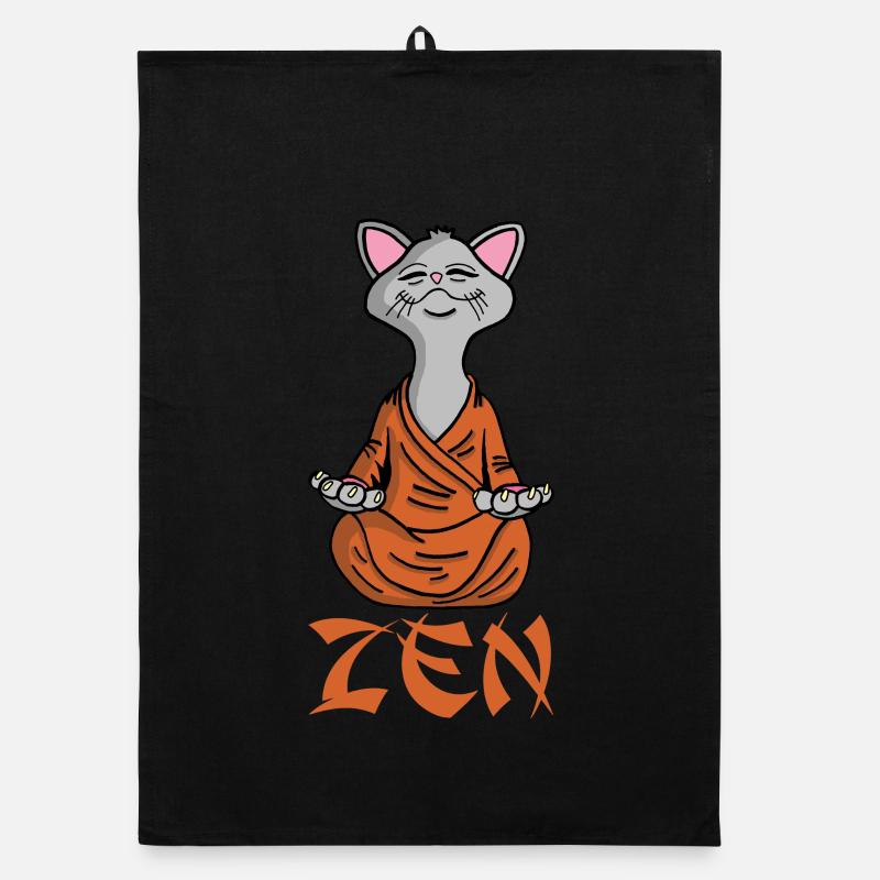 Zen-Katze Organic Geschirrtuch
