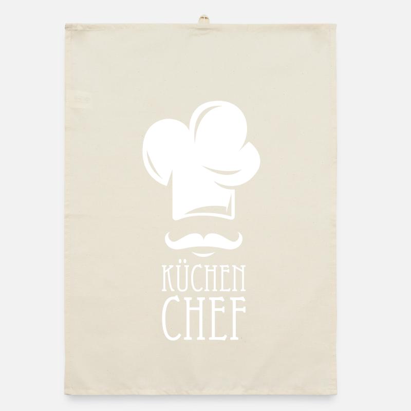 Küchenchef Koch kochen Symbol Köche Küche icon Organic Geschirrtuch